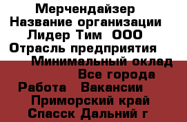 Мерчендайзер › Название организации ­ Лидер Тим, ООО › Отрасль предприятия ­ BTL › Минимальный оклад ­ 17 000 - Все города Работа » Вакансии   . Приморский край,Спасск-Дальний г.